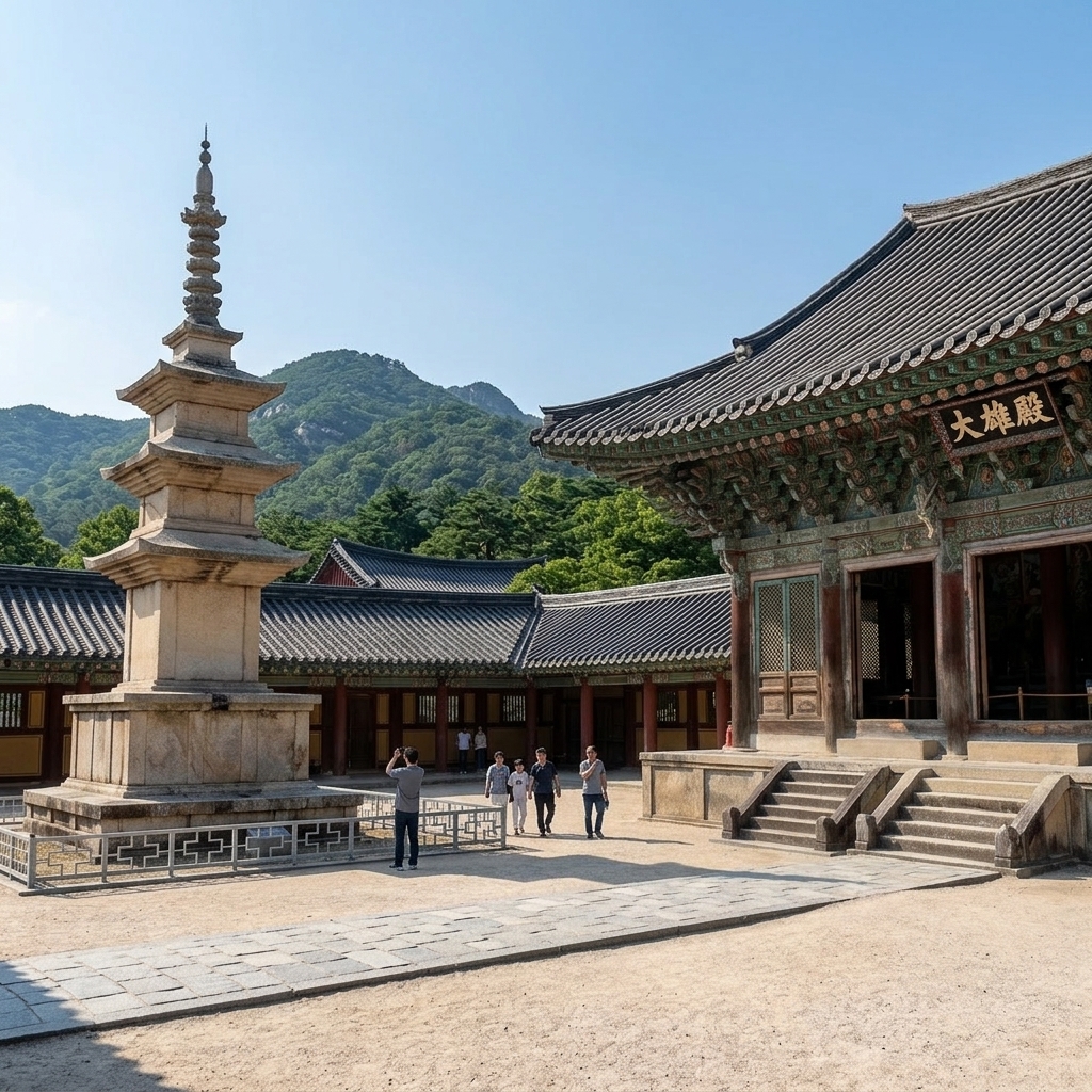 석가탑과 불국사 대웅전