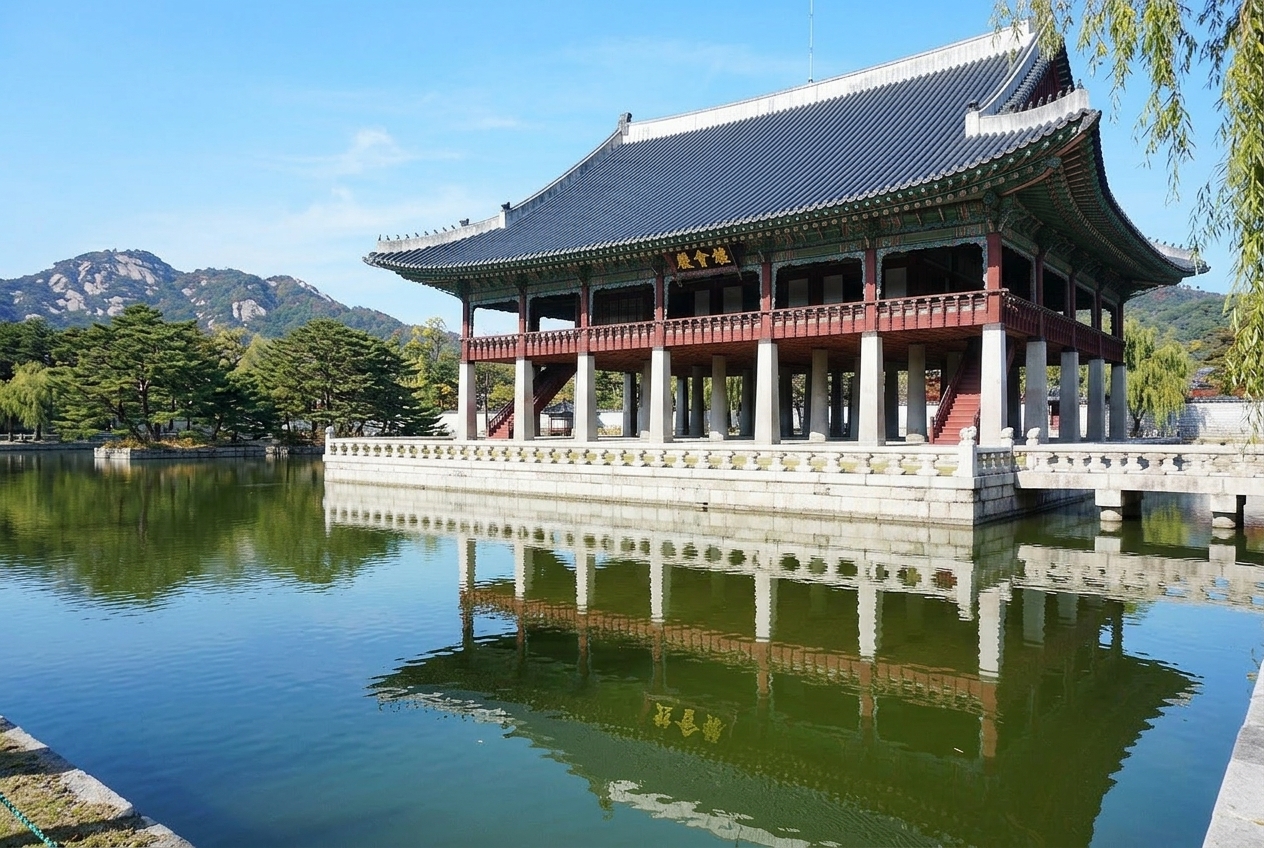 경복궁 경회루와 연못