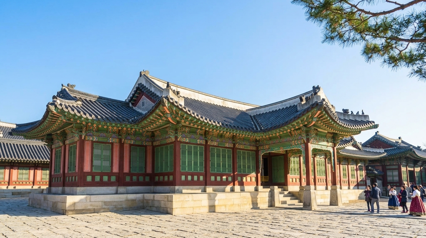 창경궁 통명전 앞 돌마당